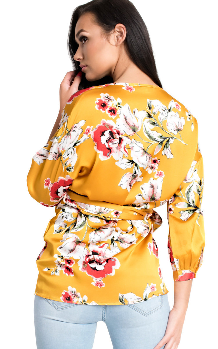 Lilly Floral Wrap Blouse  Thumbnail