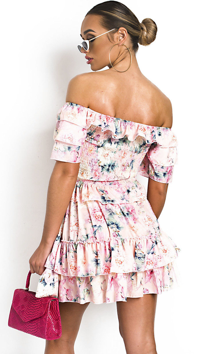 Lilly Off Shoulder Floral Dress Thumbnail Lilly Off Shoulder Floral Dress Thumbnail
