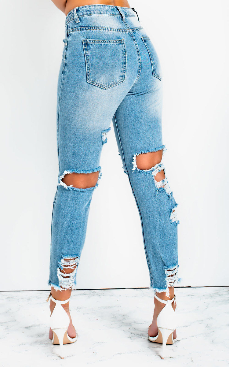 Lily Ripped Skinny Fit Crop Jeans  Thumbnail