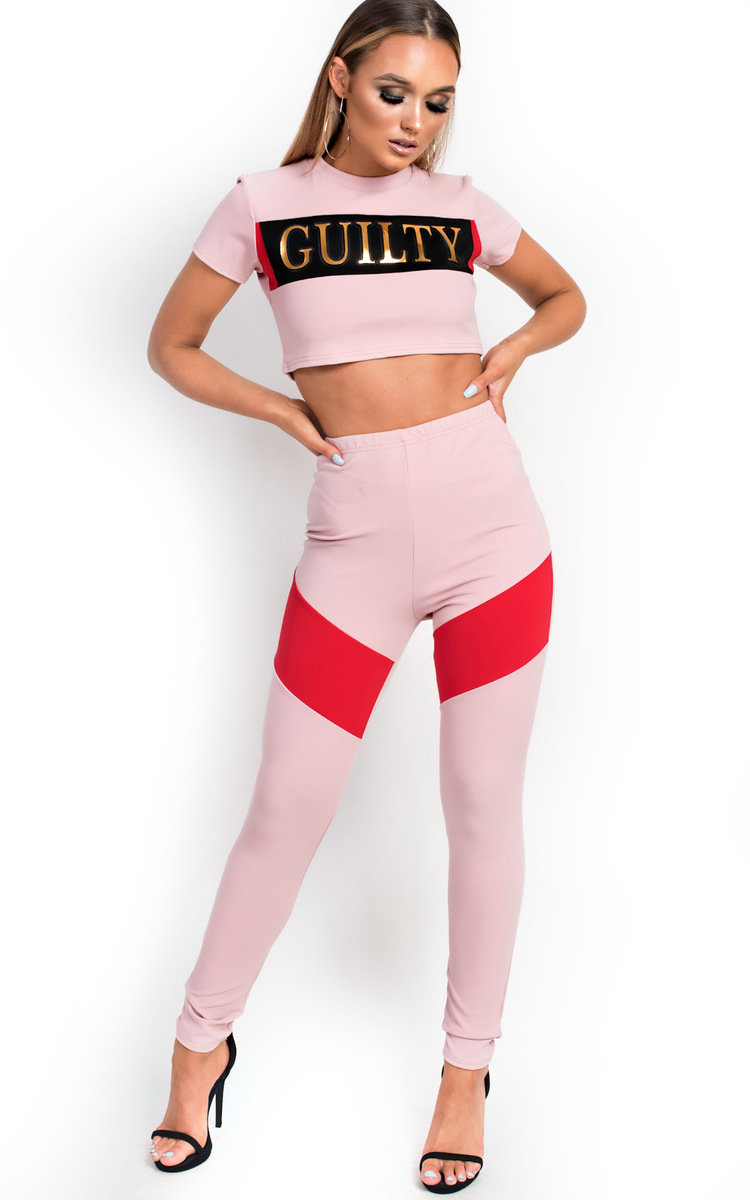 Lima Sports Panel Slogan Slim Fit Co-ord Lima Sports Panel Slogan Slim Fit Co-ord