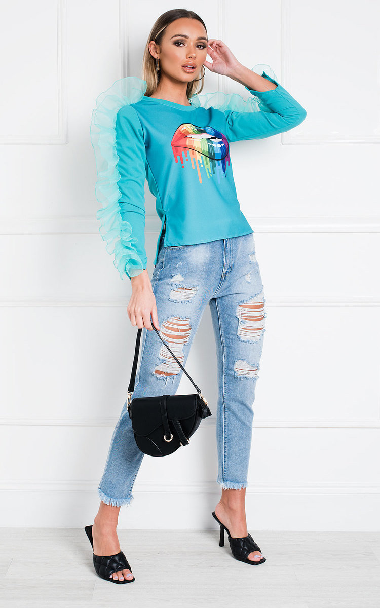 Lippy Frill Sleeve Top Thumbnail Lippy Frill Sleeve Top Thumbnail