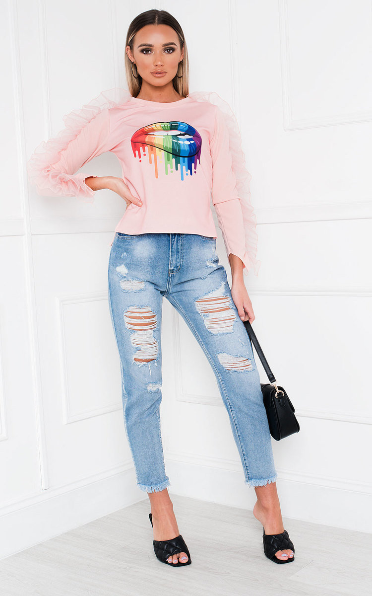 Lippy Frill Sleeve Top Lippy Frill Sleeve Top