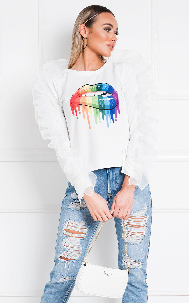 Lippy Frill Sleeve Top Thumbnail Lippy Frill Sleeve Top Thumbnail