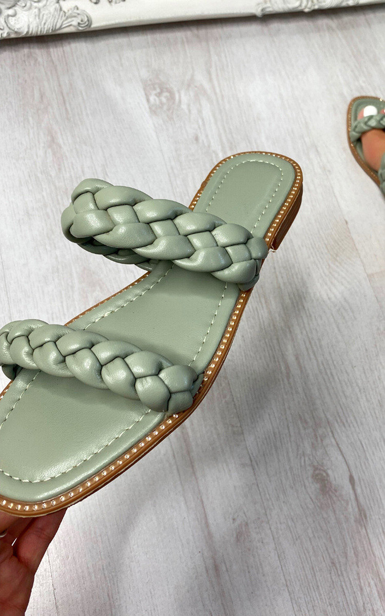 Lizzie Woven Braided Double Strap Sandal Lizzie Woven Braided Double Strap Sandal