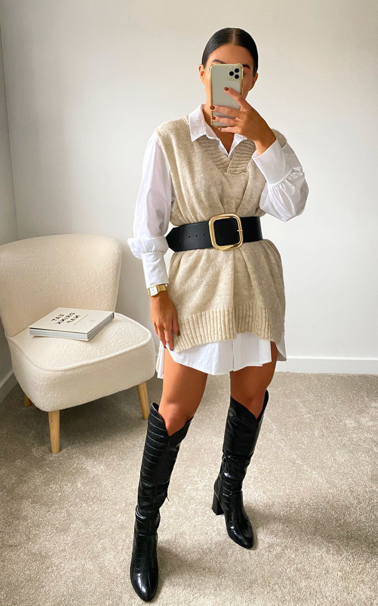 Lois Sleeveless Knitted Vest Thumbnail Lois Sleeveless Knitted Vest Thumbnail