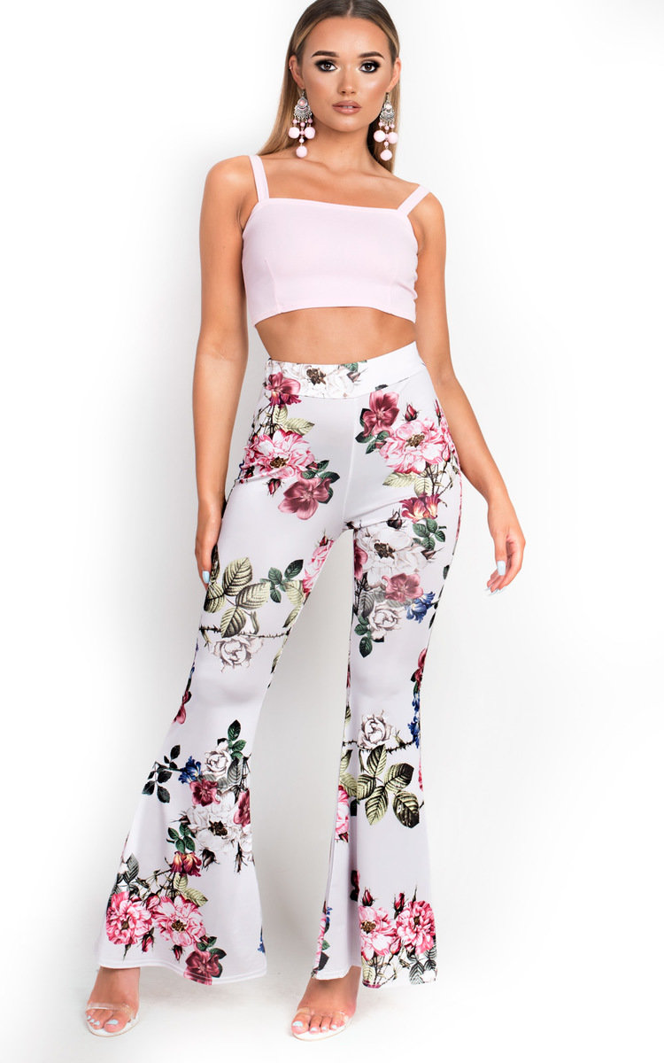 Lolita High Waist Stretch Flared Trousers Lolita High Waist Stretch Flared Trousers