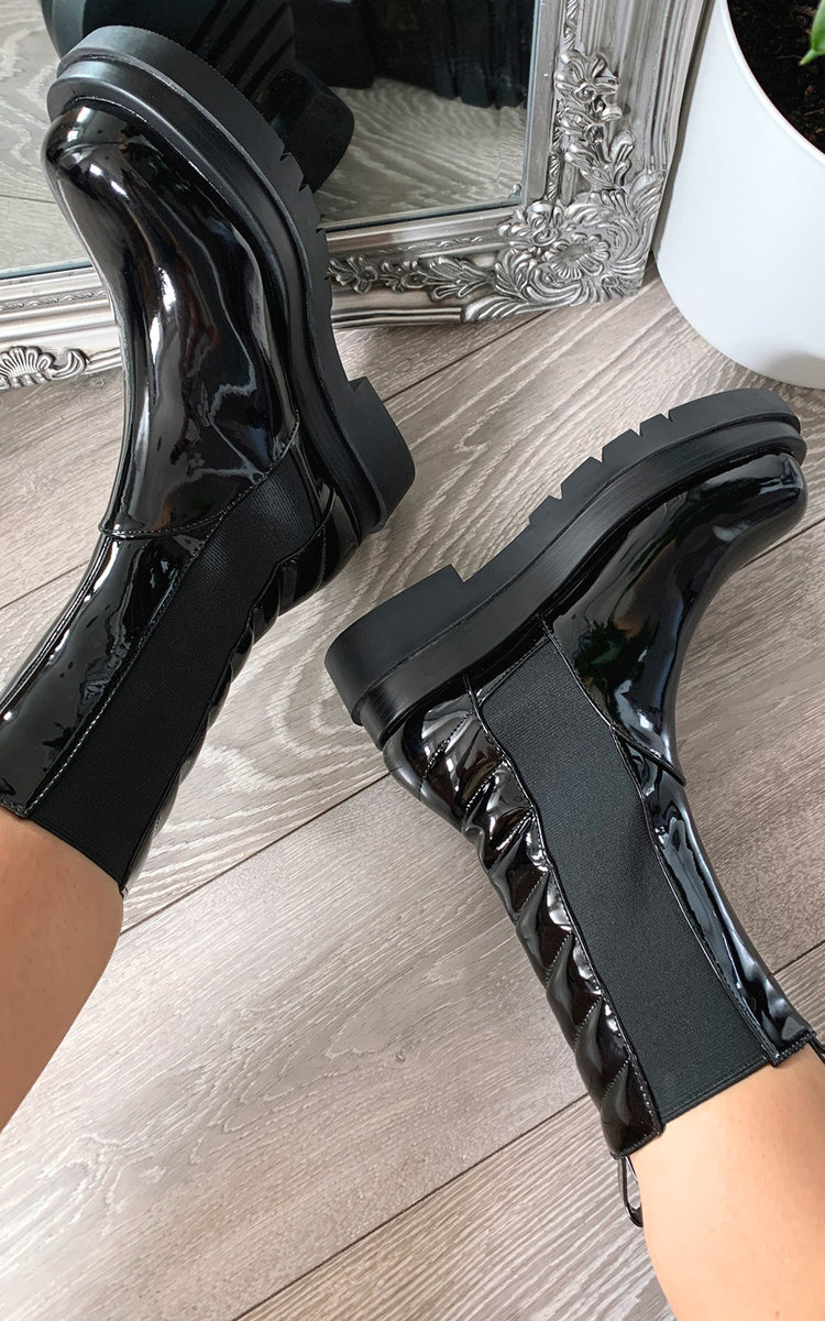 Loren Patent Long Boots Thumbnail