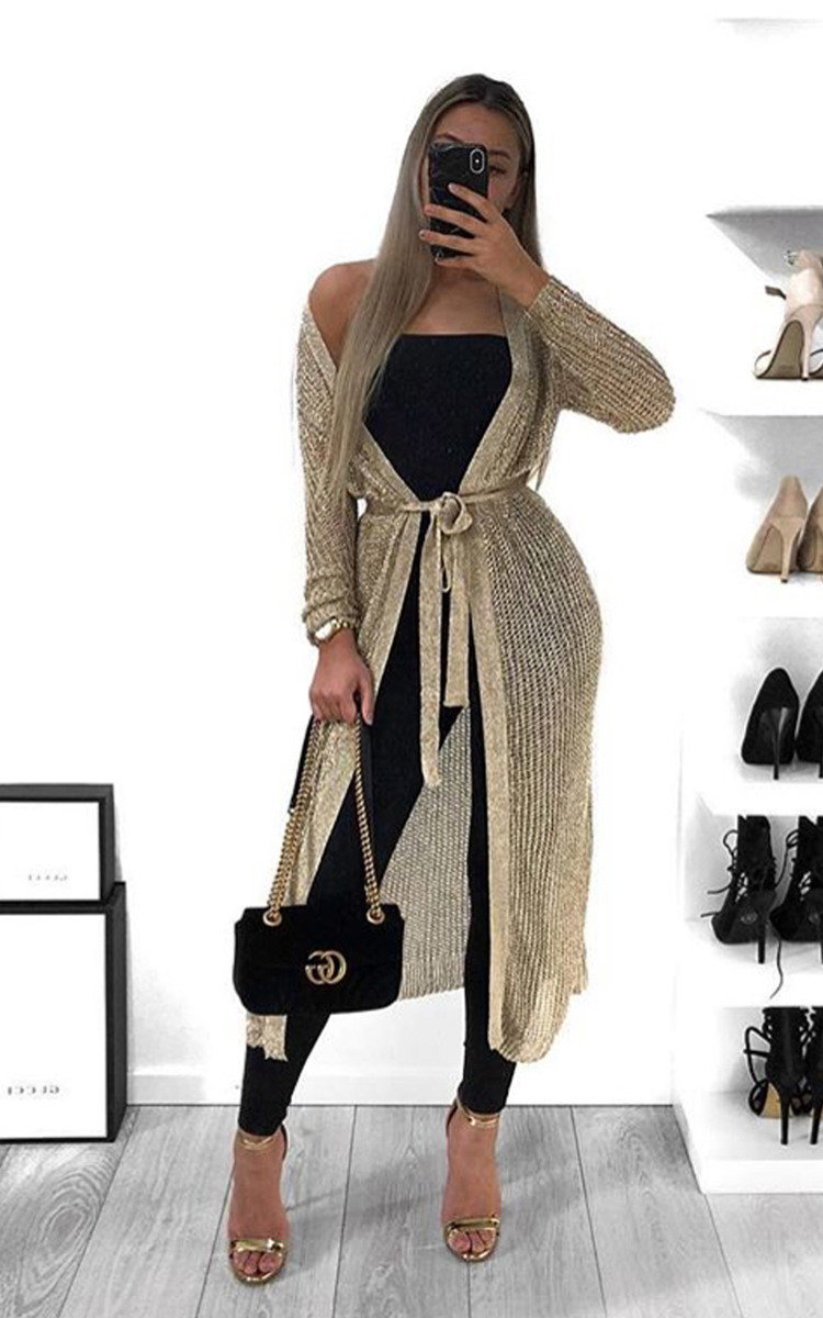 Lorna Metallic Knit Dress Thumbnail Lorna Metallic Knit Dress Thumbnail