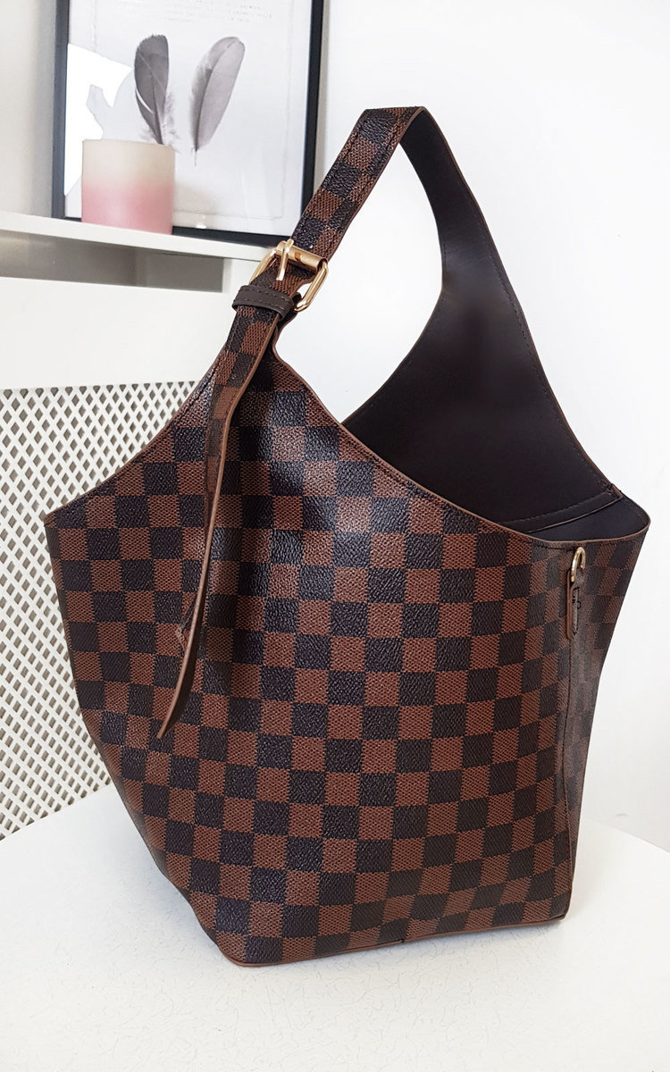Lorna Two in One Checked Bucket Bag Thumbnail Lorna Two in One Checked Bucket Bag Thumbnail