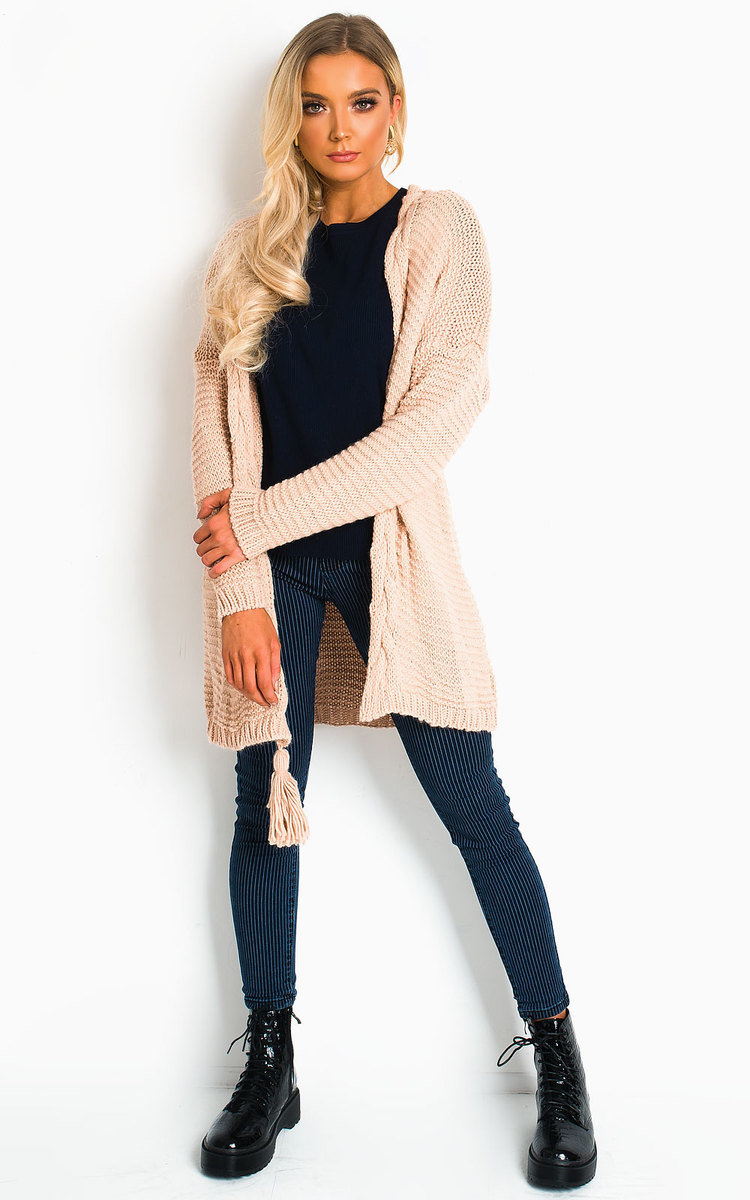 Lottie Longline Tassel Knitted Cardigan Thumbnail