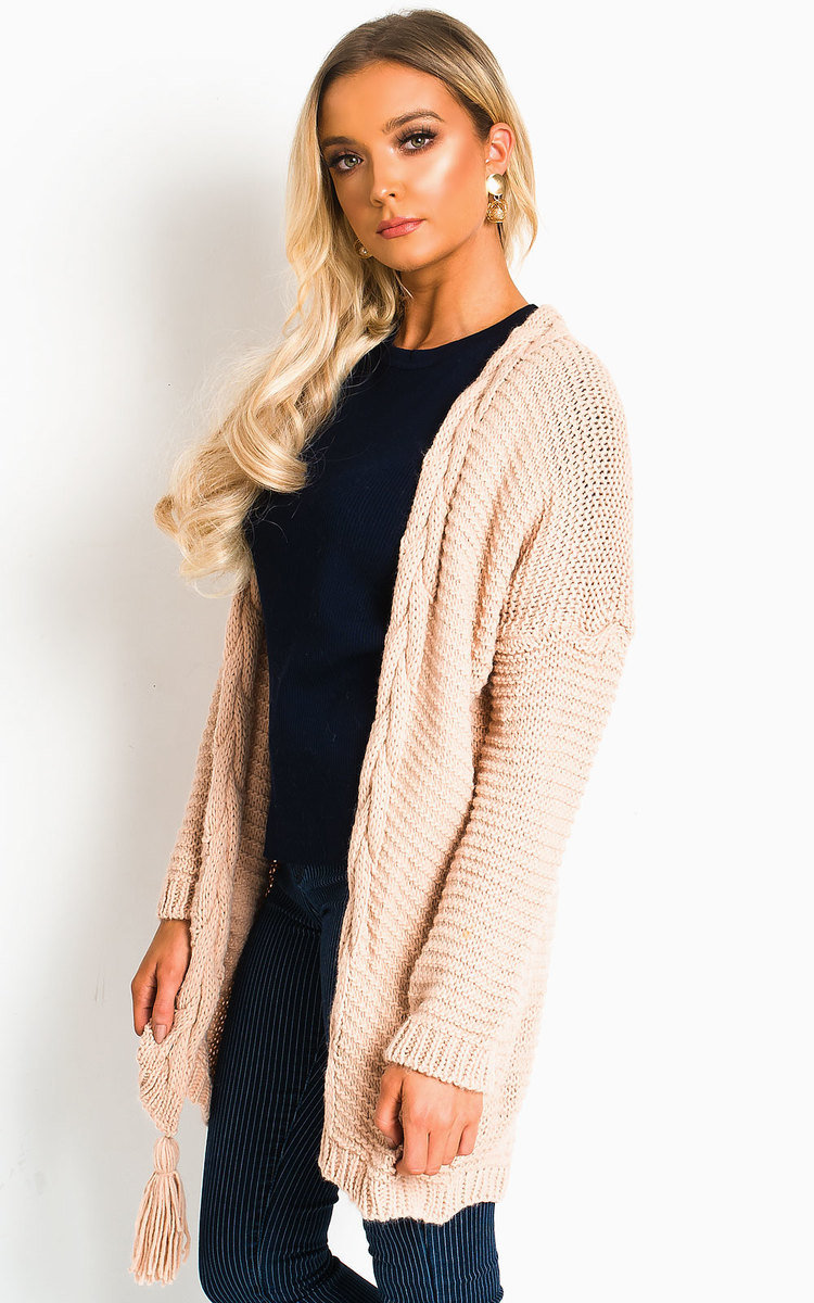 Lottie Longline Tassel Knitted Cardigan Thumbnail