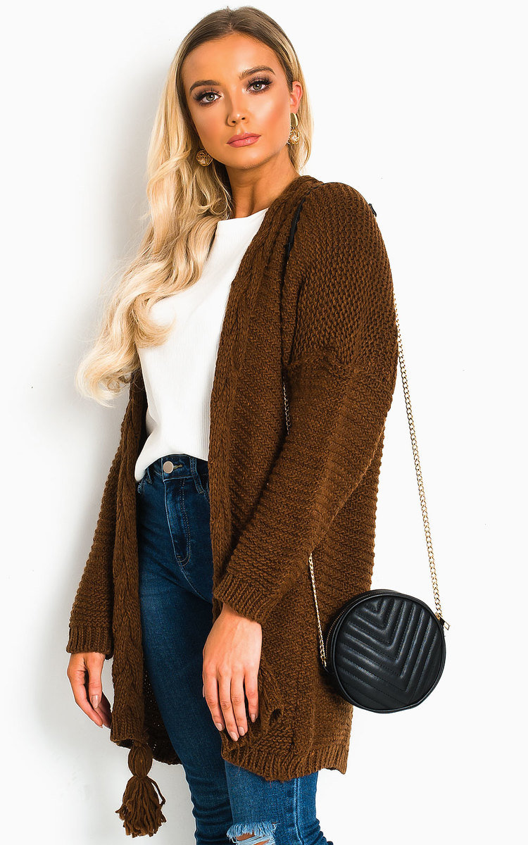 Lottie Longline Tassel Knitted Cardigan Thumbnail