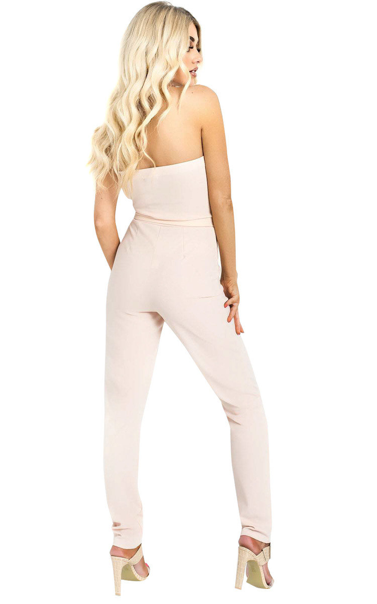 Lottie Strapless Tie Waist Jumpsuit Thumbnail Lottie Strapless Tie Waist Jumpsuit Thumbnail