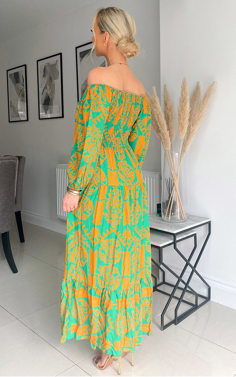 Luisa Off Shoulder Maxi Dress Thumbnail Luisa Off Shoulder Maxi Dress Thumbnail