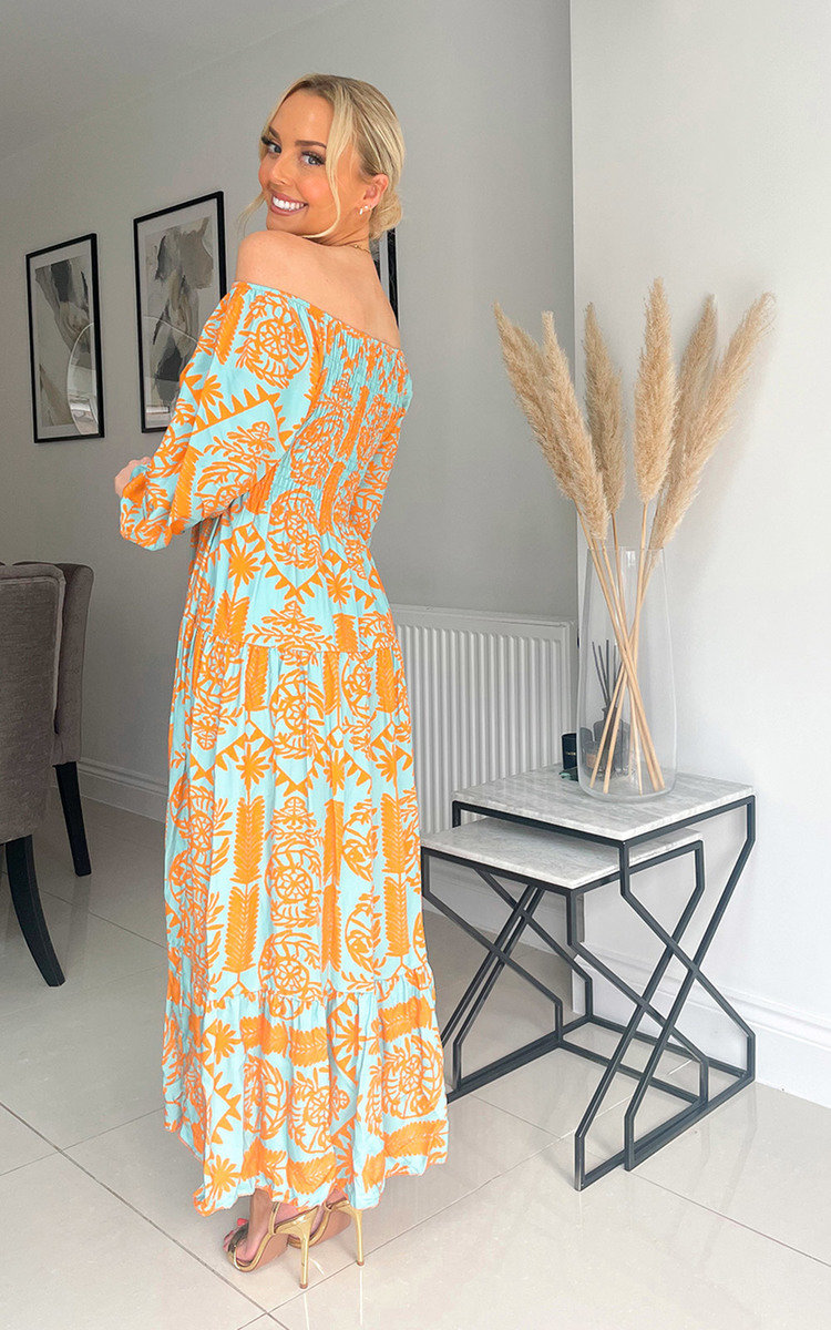 Luisa Off Shoulder Maxi Dress Thumbnail Luisa Off Shoulder Maxi Dress Thumbnail