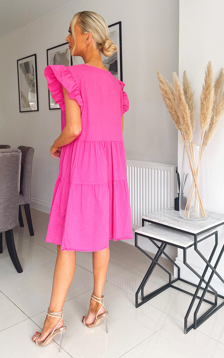 Lyla Ruffle Detail Midi Dress Thumbnail Lyla Ruffle Detail Midi Dress Thumbnail