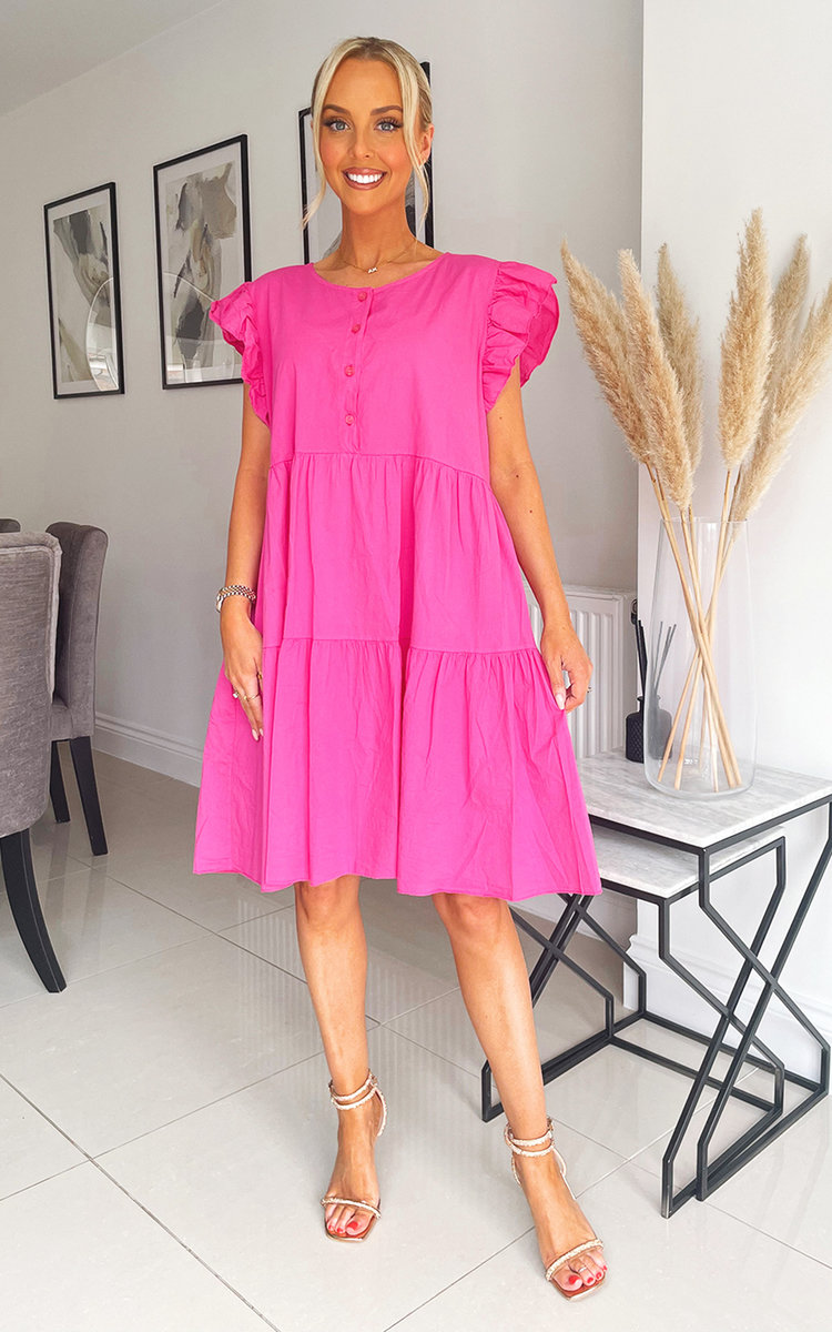 Lyla Ruffle Detail Midi Dress Lyla Ruffle Detail Midi Dress