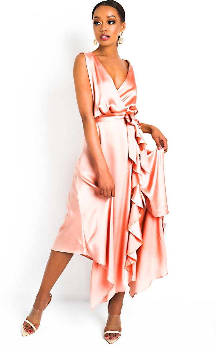 Lynn Frill Hem Midi Dress Thumbnail Lynn Frill Hem Midi Dress Thumbnail