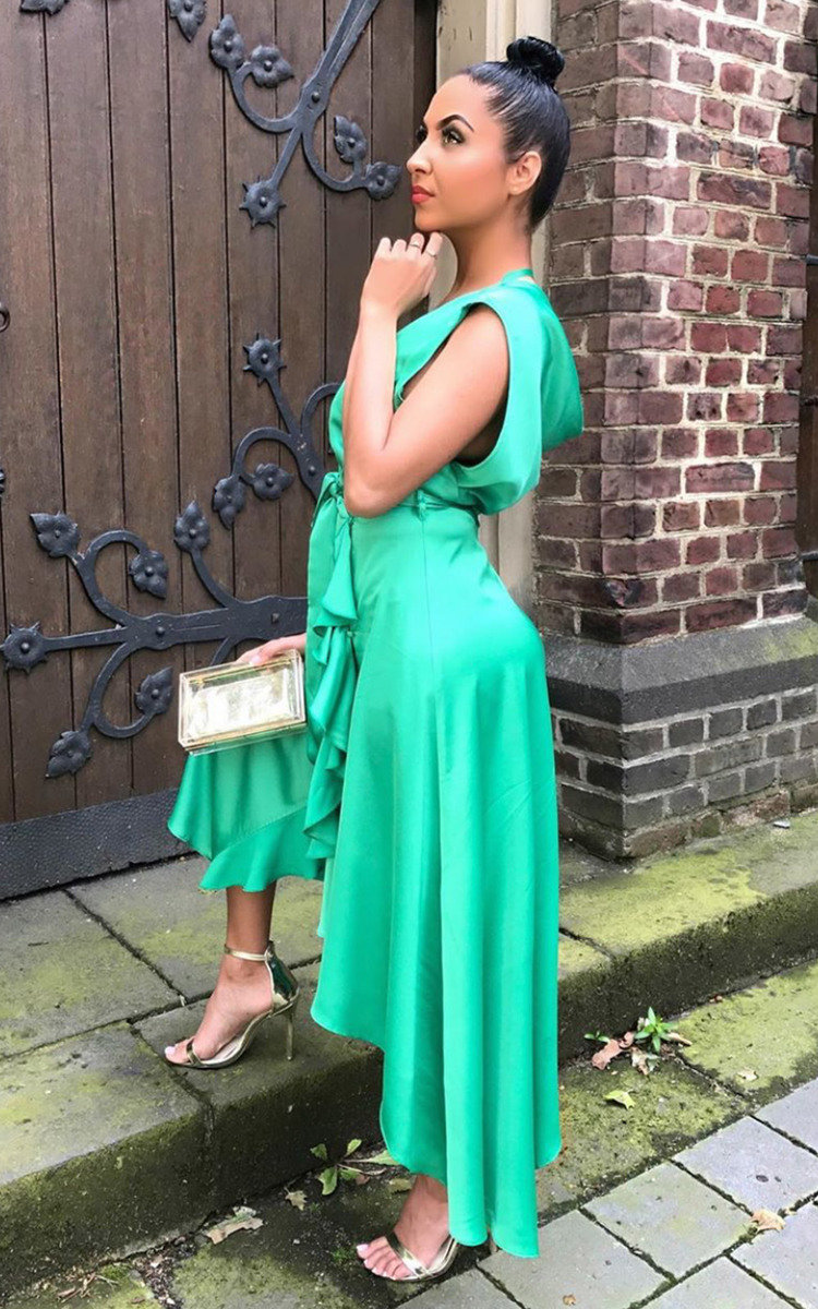 Lynn Frill Hem Midi Dress Lynn Frill Hem Midi Dress