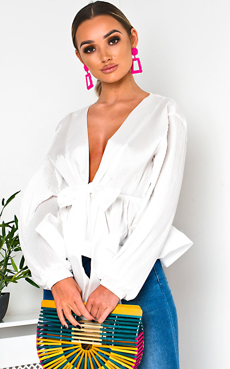 Macey Mesh Kimono Peplum Top Thumbnail Macey Mesh Kimono Peplum Top Thumbnail