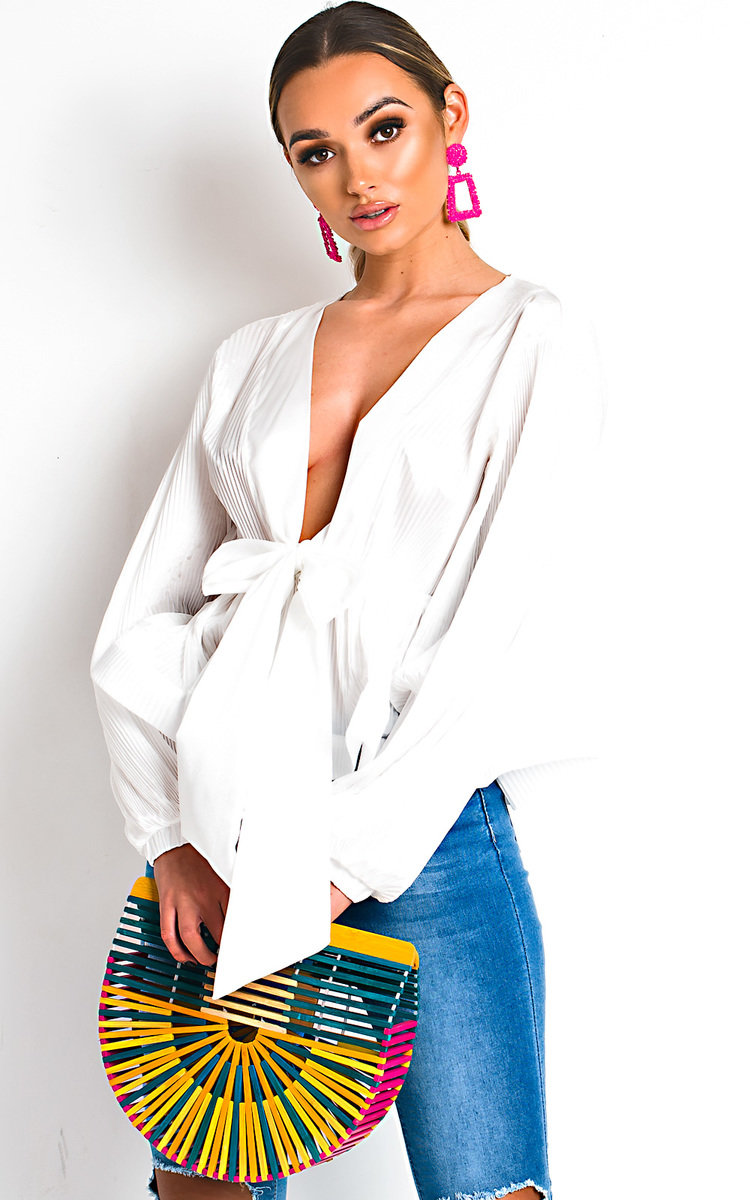 Macey Mesh Kimono Peplum Top Thumbnail Macey Mesh Kimono Peplum Top Thumbnail