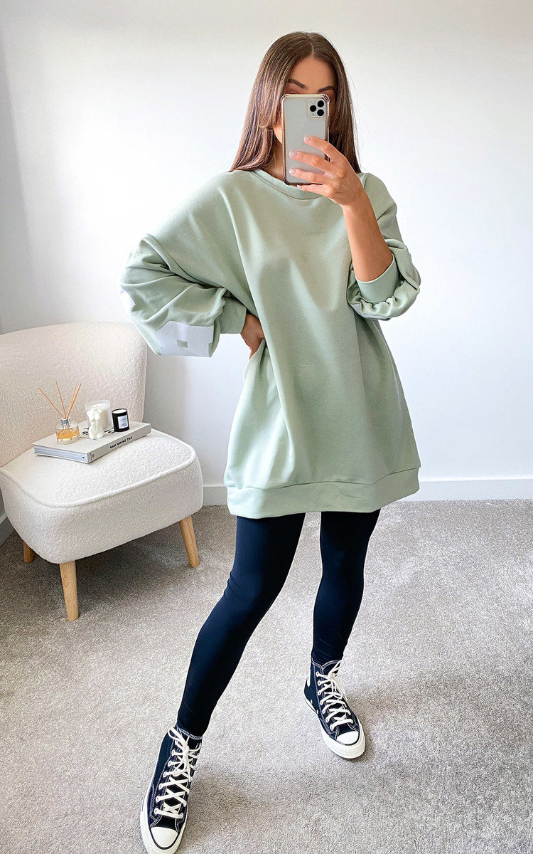 Mae Slogan Sweat Jumper Dress Thumbnail Mae Slogan Sweat Jumper Dress Thumbnail