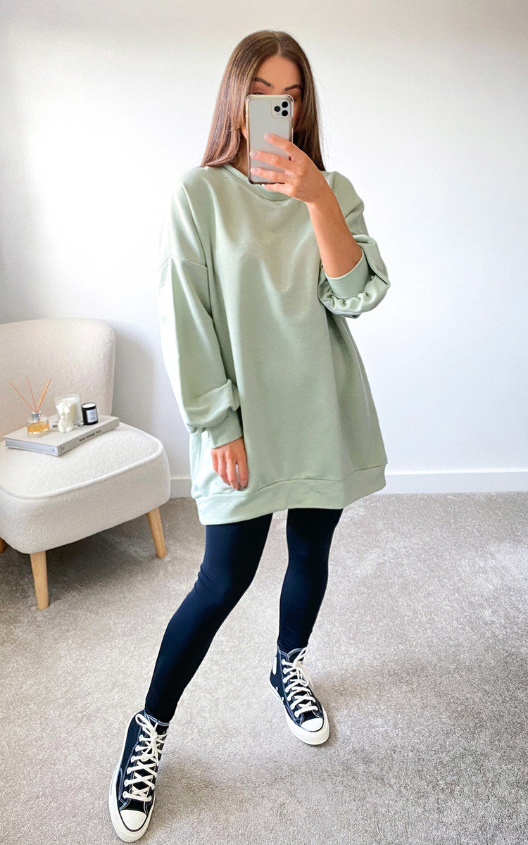 Mae Slogan Sweat Jumper Dress Thumbnail Mae Slogan Sweat Jumper Dress Thumbnail