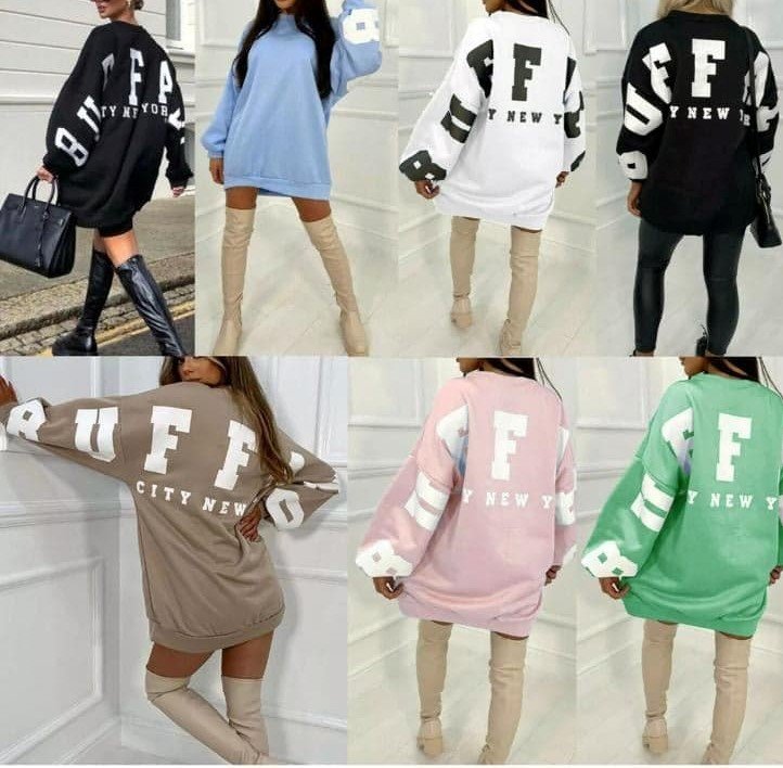 Mae Slogan Sweat Jumper Dress Mae Slogan Sweat Jumper Dress