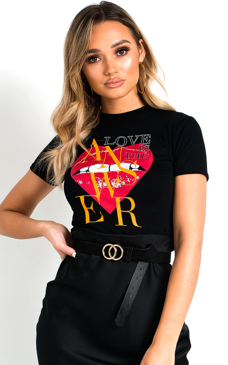 Maisie Love Slogan Crop Top Maisie Love Slogan Crop Top