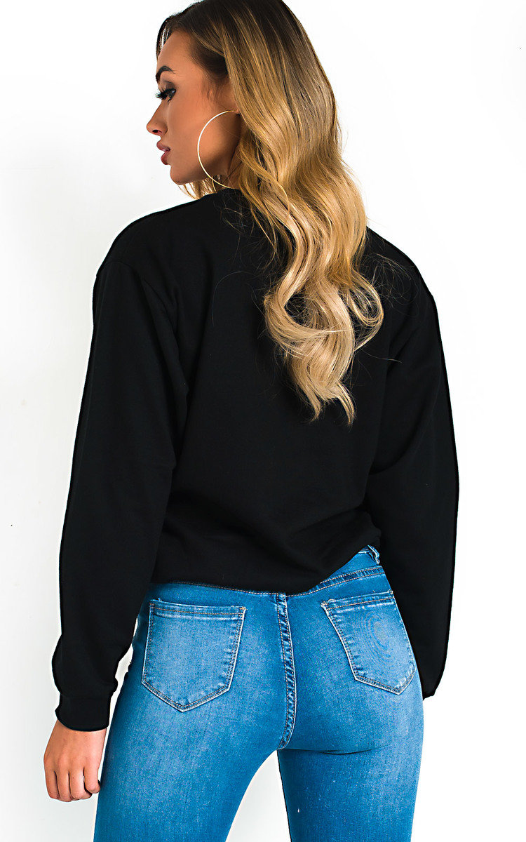 Maisie Oversized Slogan Sweatshirt Top Maisie Oversized Slogan Sweatshirt Top