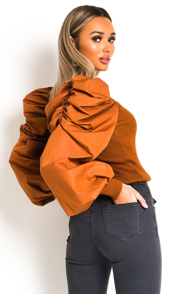 Maja Puffed Ruched Sleeve Jumper Thumbnail Maja Puffed Ruched Sleeve Jumper Thumbnail