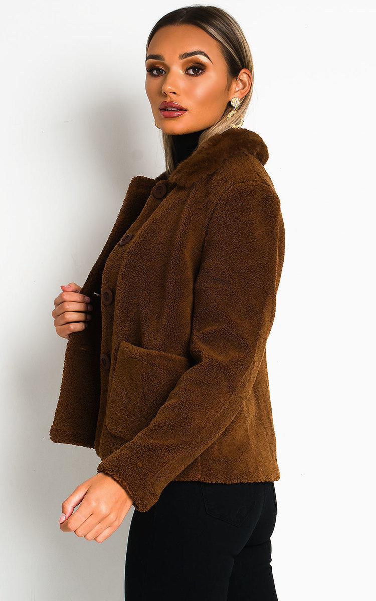 Malia Teddy Bear Button Up Jacket Thumbnail Malia Teddy Bear Button Up Jacket Thumbnail