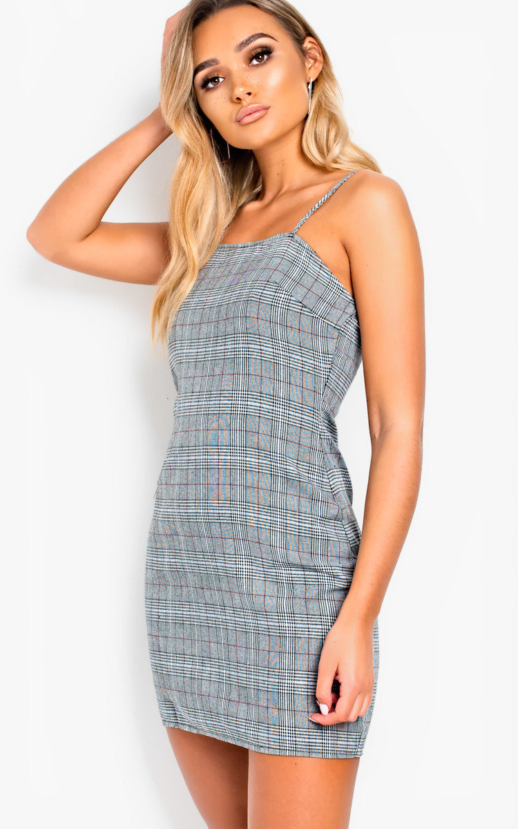 Margot Checked Mini Dress Thumbnail