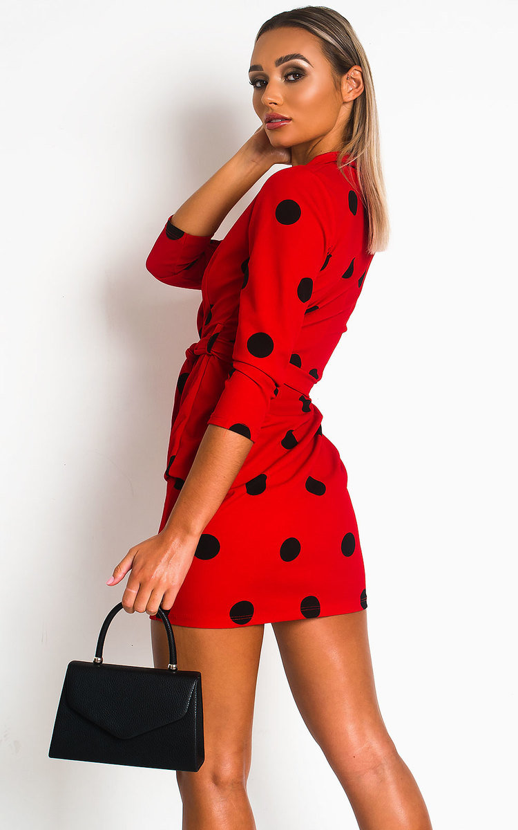 Margot Printed Wrap Mini Dress Thumbnail Margot Printed Wrap Mini Dress Thumbnail