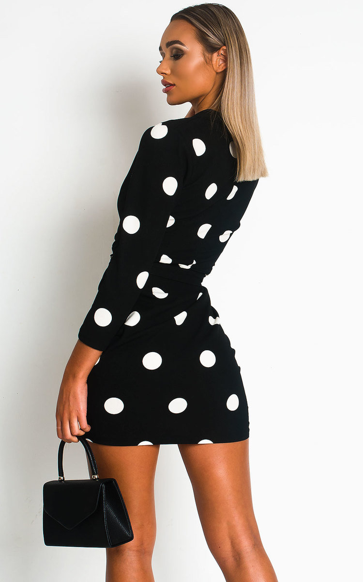 Margot Printed Wrap Mini Dress Thumbnail