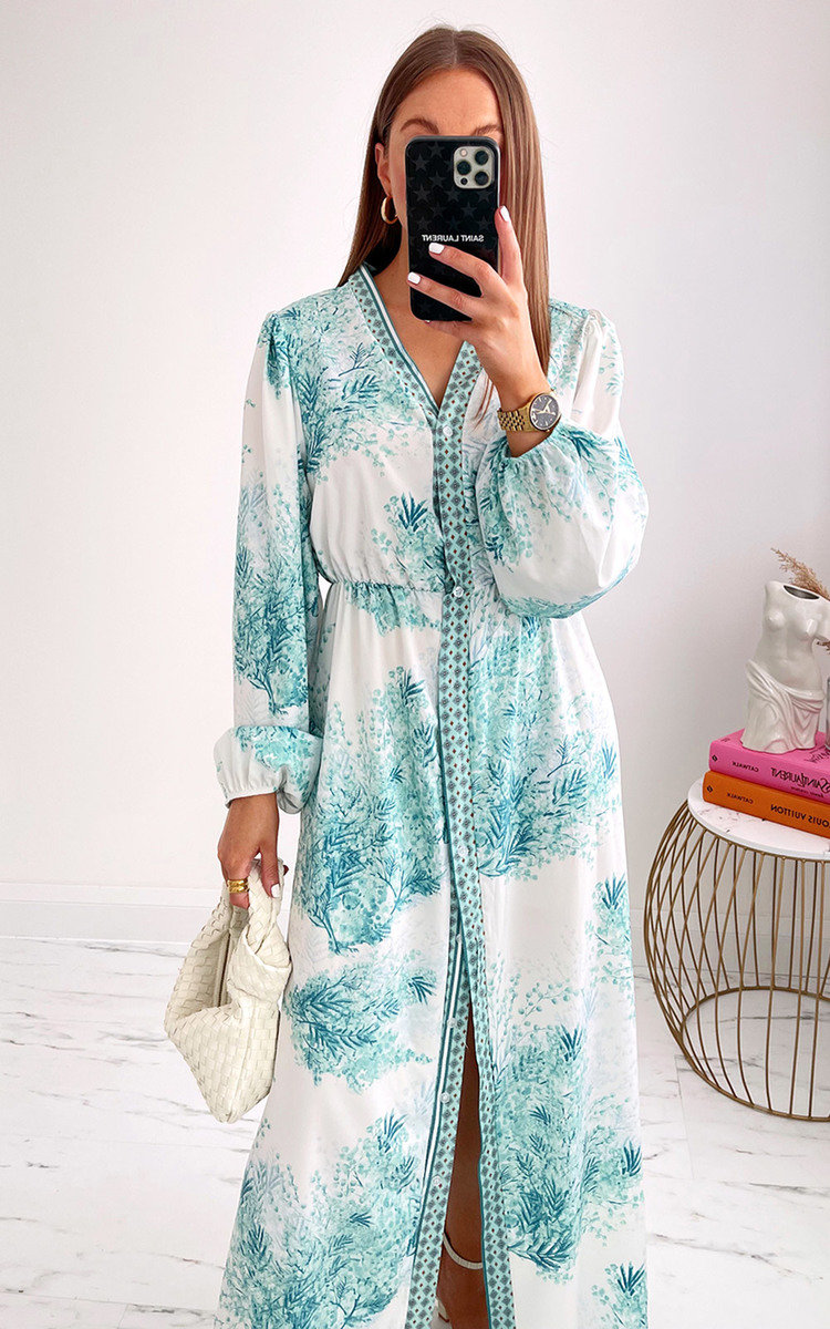 Maria Floral Button Up Maxi Dress Maria Floral Button Up Maxi Dress