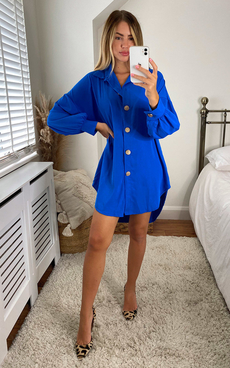 Marissa Button Up Shirt Dress Thumbnail