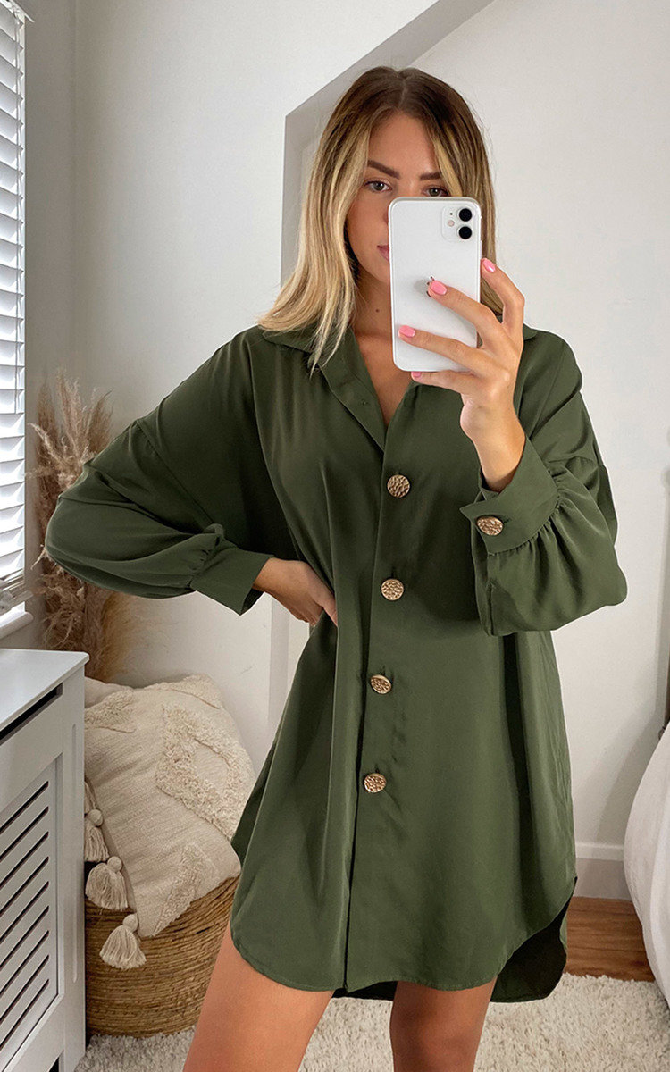 Marissa Button Up Shirt Dress Marissa Button Up Shirt Dress
