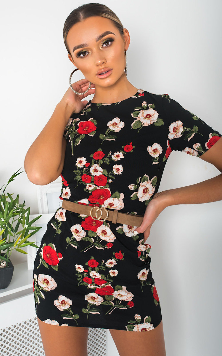 Marrianne Floral Print Mini Dress