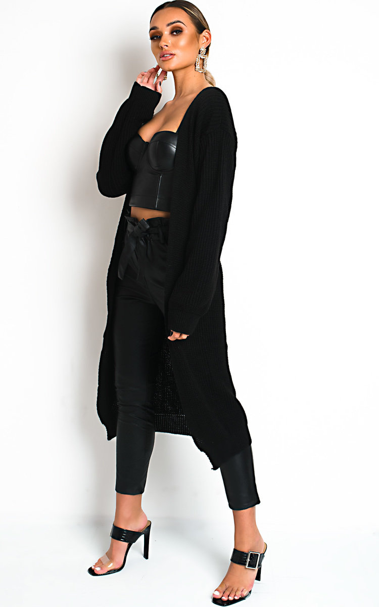 Mav Longline Knitted Cardigan Thumbnail Mav Longline Knitted Cardigan Thumbnail