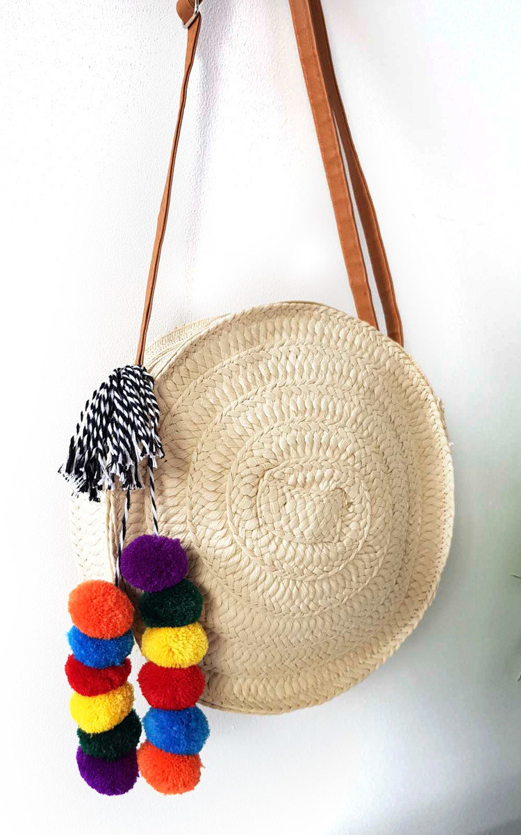 Mav Straw Circle Handbag