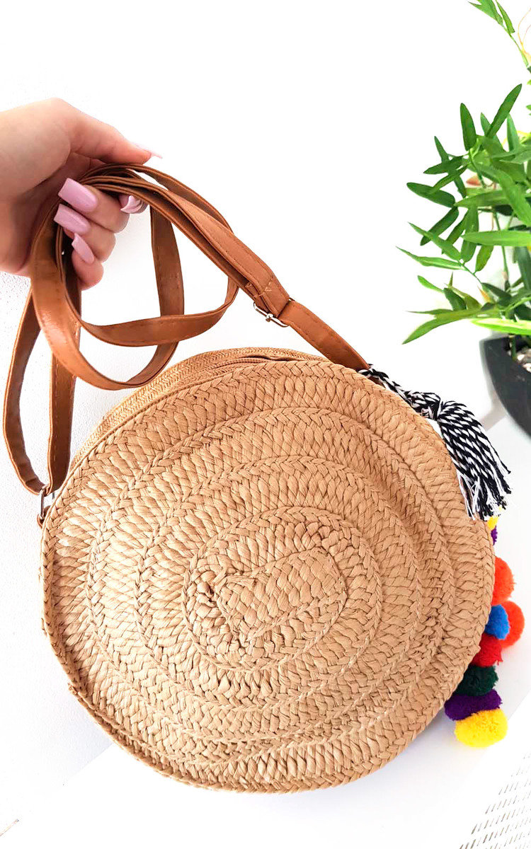 Mav Straw Circle Handbag