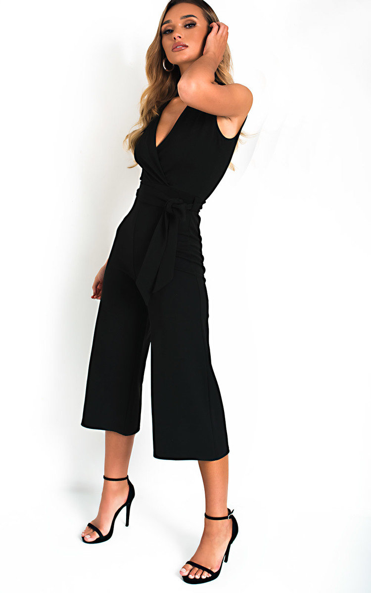 Mayah V Neck Culotte Jumpsuit