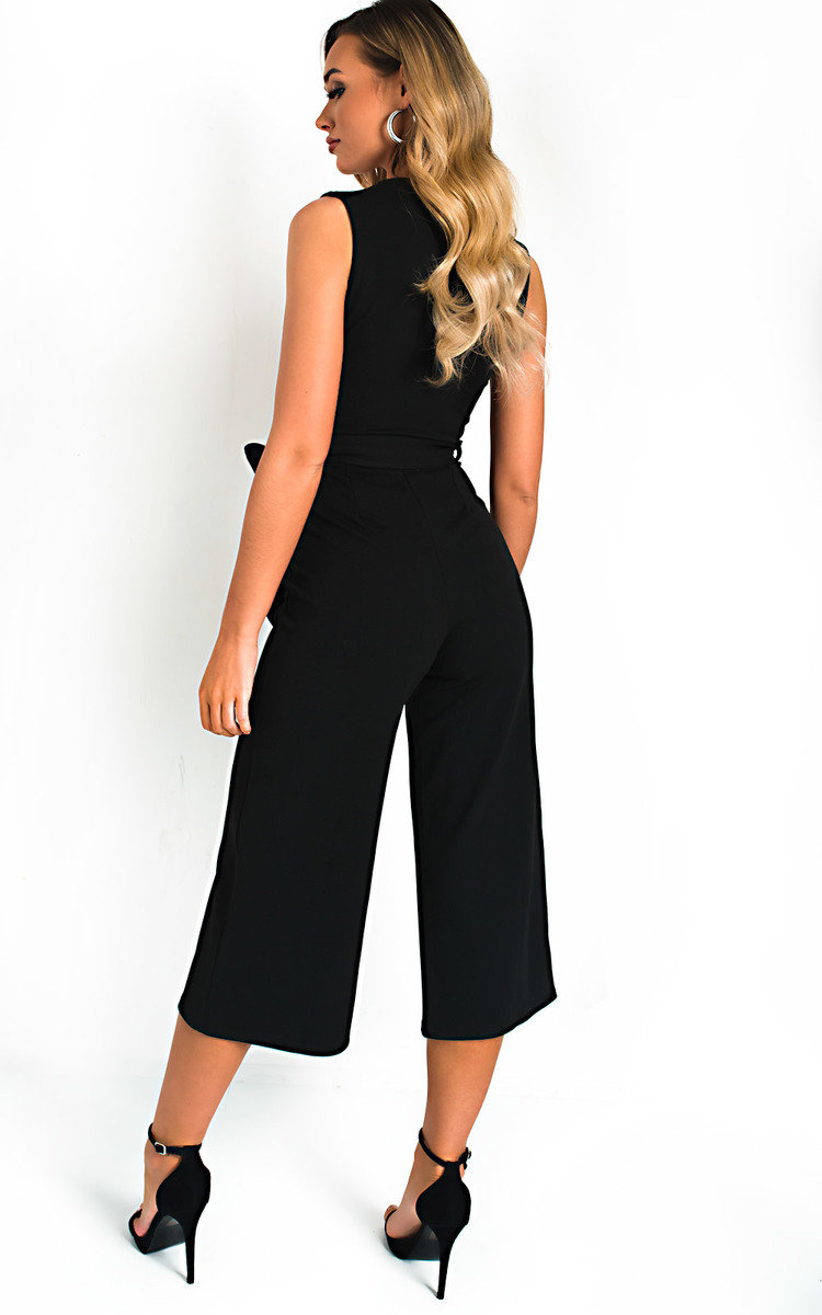 Mayah V Neck Culotte Jumpsuit Thumbnail