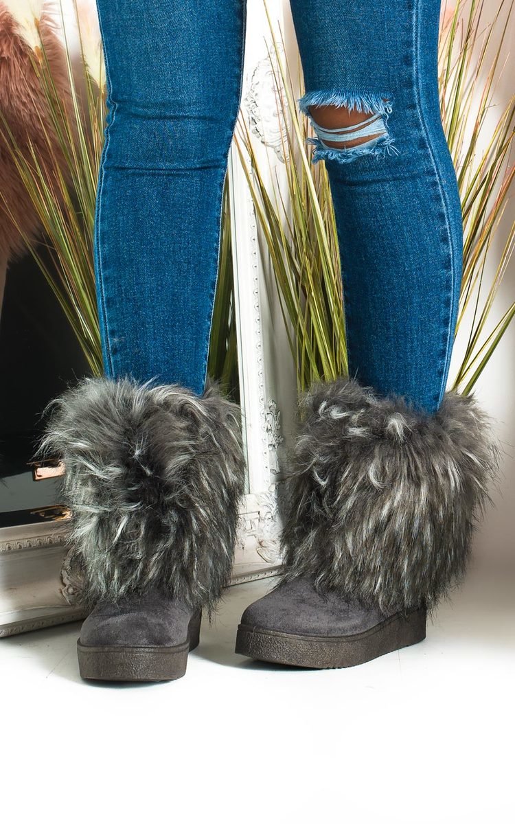 Meela Fluffy Ankle Boots Meela Fluffy Ankle Boots
