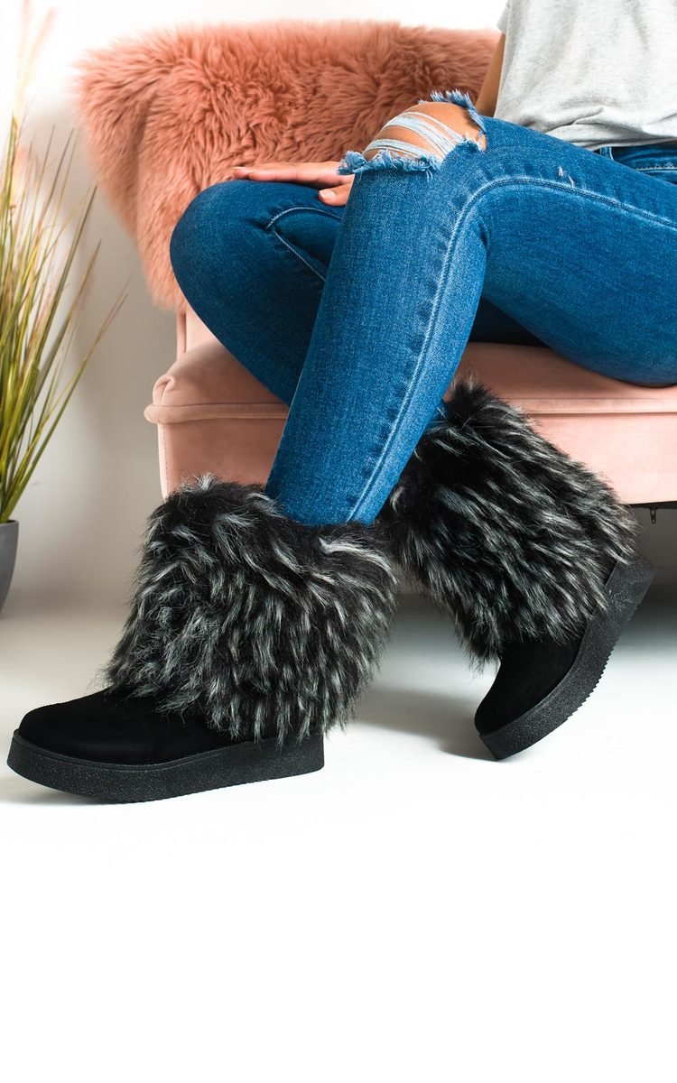 Meela Fluffy Ankle Boots Thumbnail Meela Fluffy Ankle Boots Thumbnail