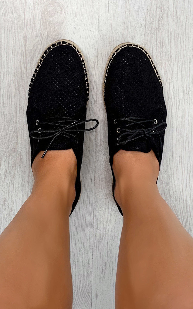 Meghan Lace Up Flats  Thumbnail