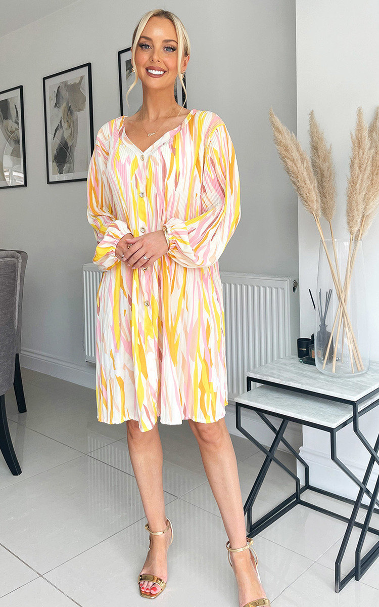Meghan Printed Midi Shirt Dress Thumbnail Meghan Printed Midi Shirt Dress Thumbnail