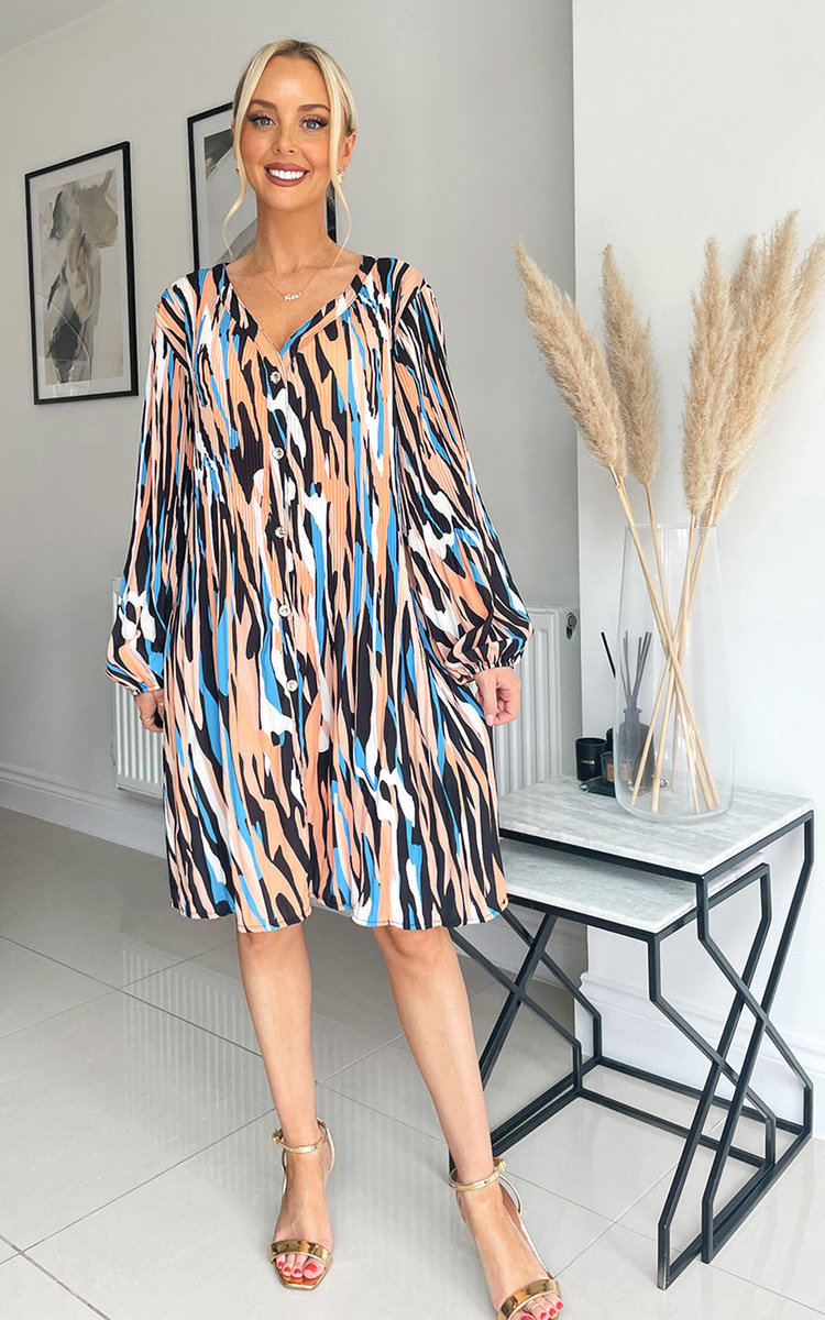 Meghan Printed Midi Shirt Dress Meghan Printed Midi Shirt Dress