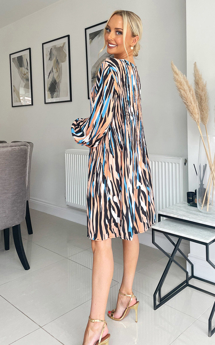 Meghan Printed Midi  Shirt Dress Thumbnail